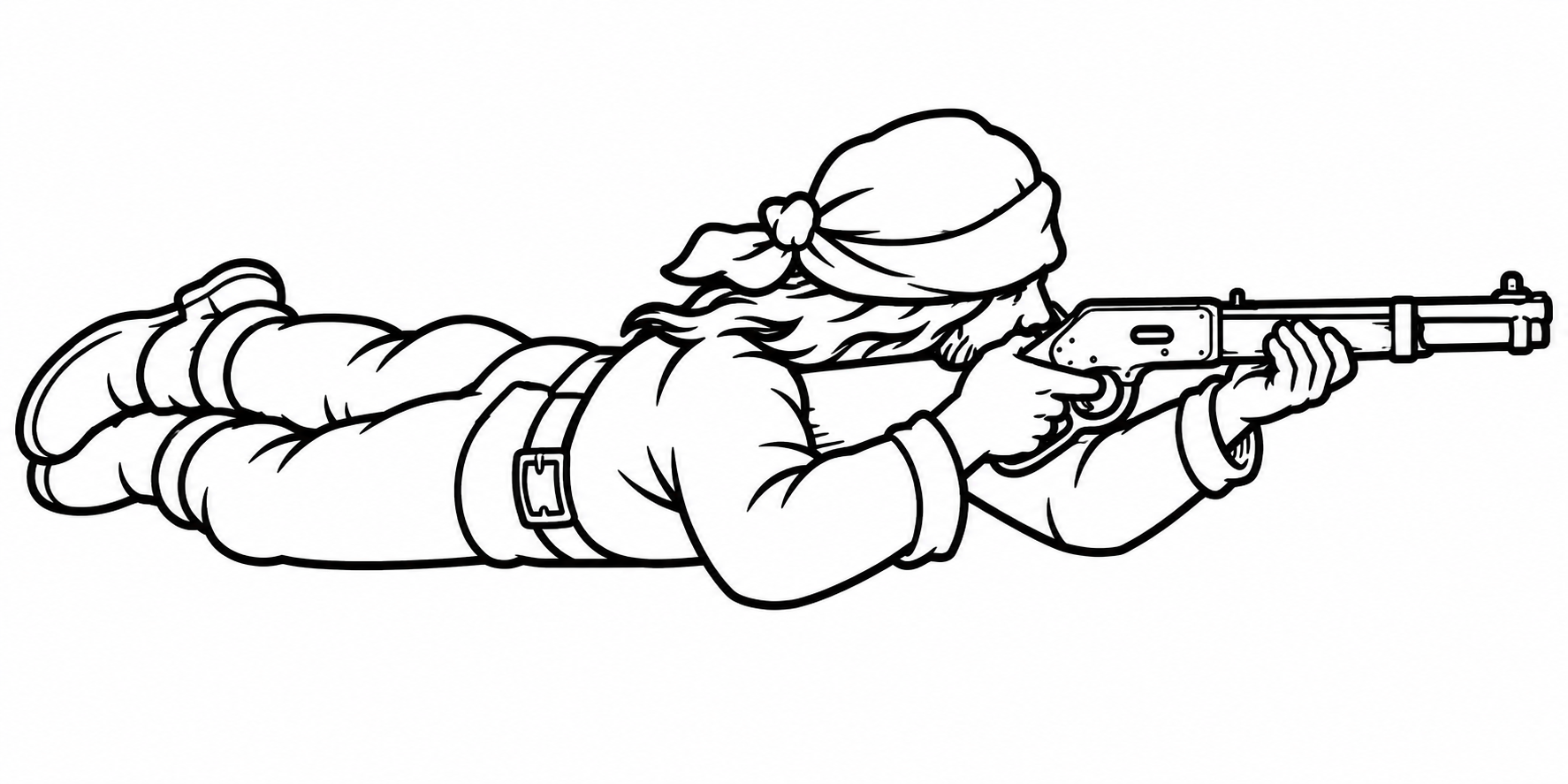 Prone Indian