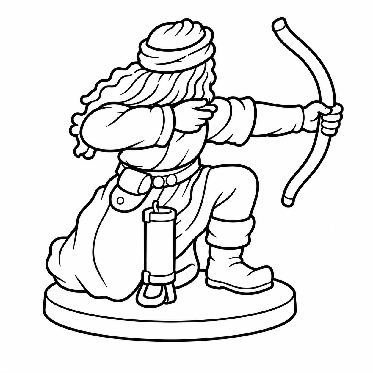 Kneeling Indian with Bow